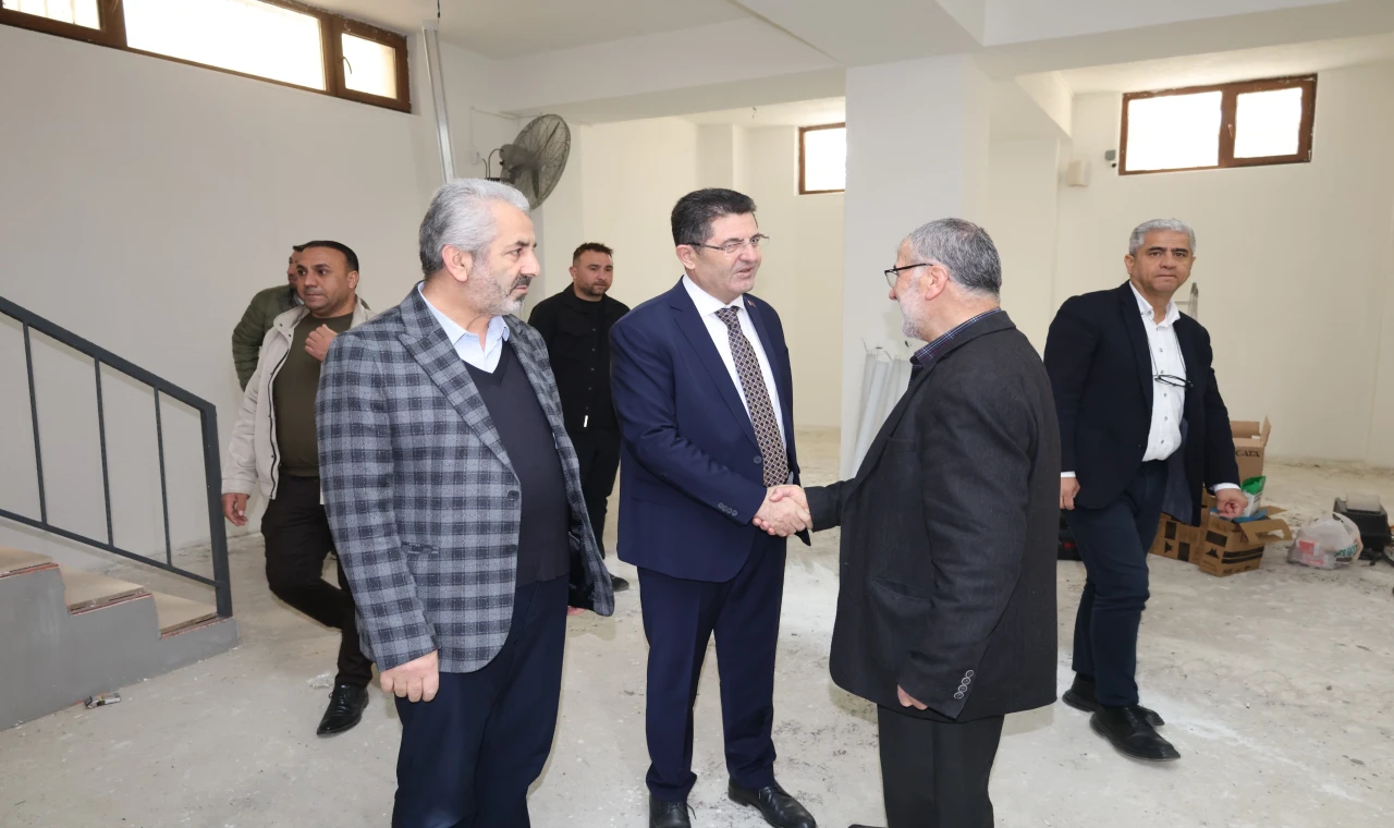 Başkan Çerkez, Taziye Alanında İncelemelerde Bulundu