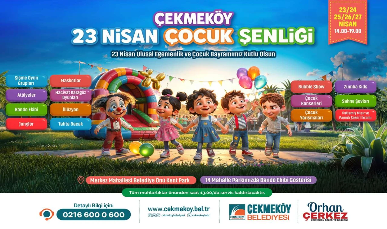 Çekmeköy’de 23 Nisan Heyecanı