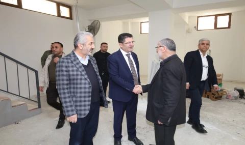 Başkan Çerkez, Taziye Alanında İncelemelerde Bulundu