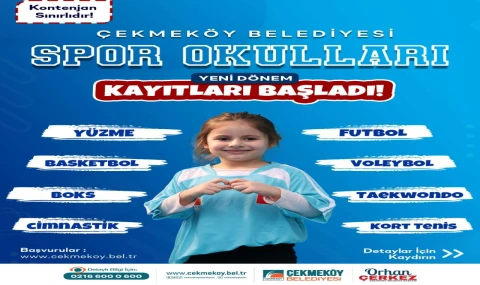 Çekmeköy Belediyesi Sporla Dolu Bir Yaz İçin Hazır