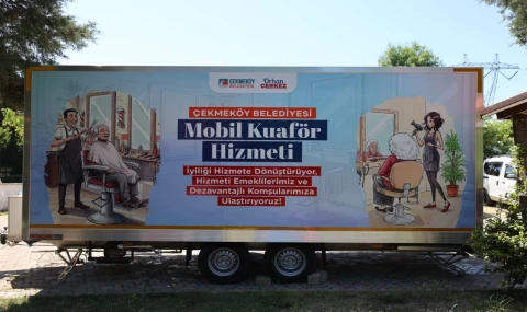 Çekmeköy Belediyesi’nden Mobil Kuaför Hizmeti