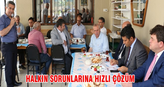 HALKIN SORUNLARINA HIZLI ÇÖZÜM