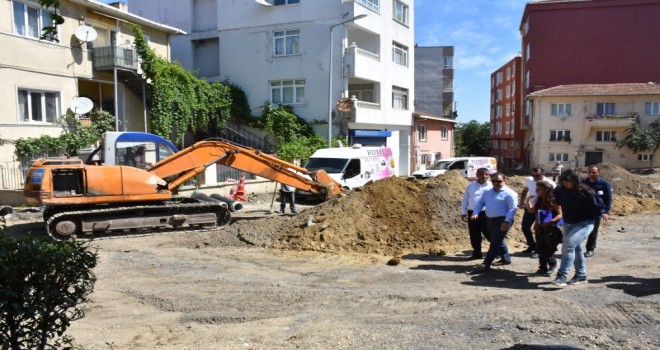 KALE İÇİ ÇALIŞMALARI HAVUZLU KAHVE MEYDANI’NDA SÜRÜYOR