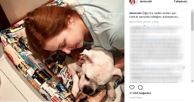 Deniz Seki Köpeğiyle Çekilmiş Fotoğrafını Paylaştı