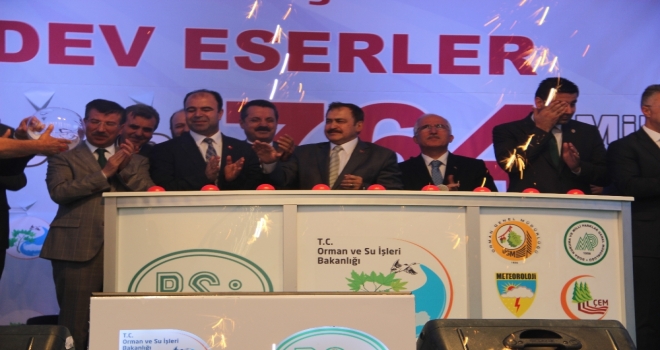 Bakanlar 764 Milyon Liralık 12 Tesisin Temelini Attı