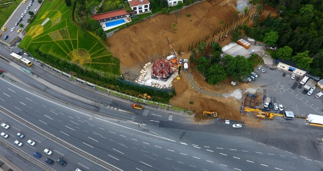 15 Temmuz Zafer Anıtının Yapımı Havadan Görüntülendi