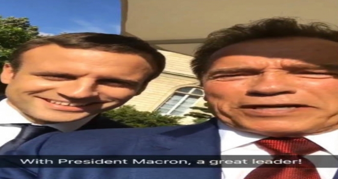 Arnold Schwarzenegger, Elysee Sarayında