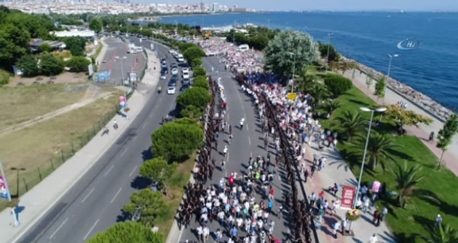 Kılıçdaroğlunun Tek Kişilik Yürüyüşü Havadan Görüntülendi