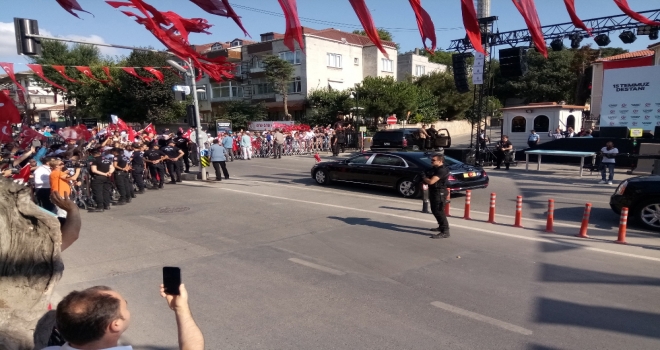 Erdoğan, 15 Temmuz Törenleri İçin İstanbula Geldi