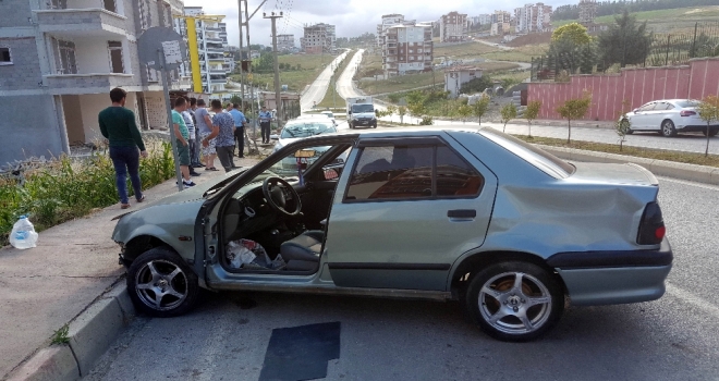 Kaza Yapıp Kaçarken Yine Kaza Yapıp Yaralandı