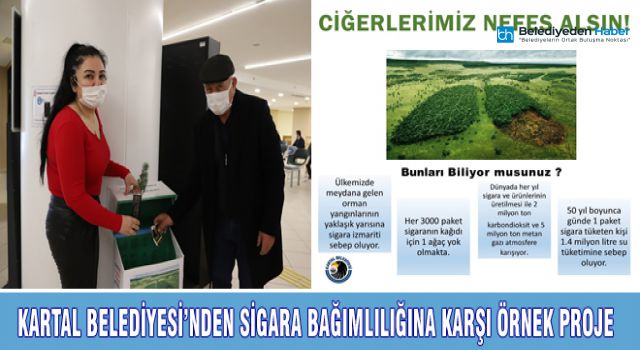 KARTAL BELEDİYESİ’NDEN SİGARA BAĞIMLILIĞINA KARŞI ÖRNEK PROJE