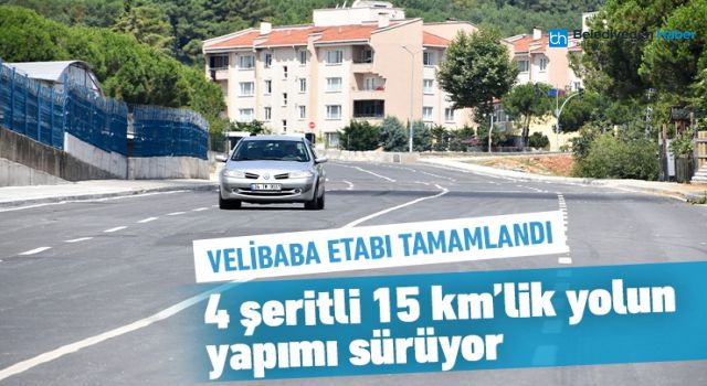 4 ŞERİTLİ 15 KM.LİK YOLUN YAPIMI SÜRÜYOR