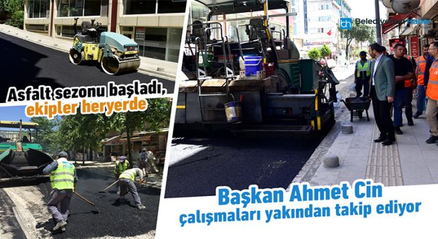 BAŞKAN AHMET CİN ÇALIŞMALARI YAKINDAN TAKİP EDİYOR