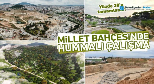 MİLLET BAHÇESİNDE HUMMALI ÇALIŞMA