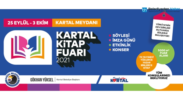 KARTAL KİTAP FUARI, OKURSEVERLER İLE YAZARLARI YARIN BULUŞTURUYOR