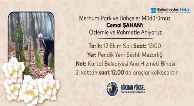 Cemal Şahan vefatının 3.yılında mezarı başında anılacak