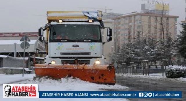 Karla Mücadele Ekipleri Ataşehir’de 7/24 Görev Başında