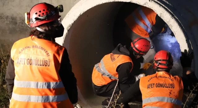 Kartal’da Afetlere Karşı Gece Tatbikatı Yapıldı