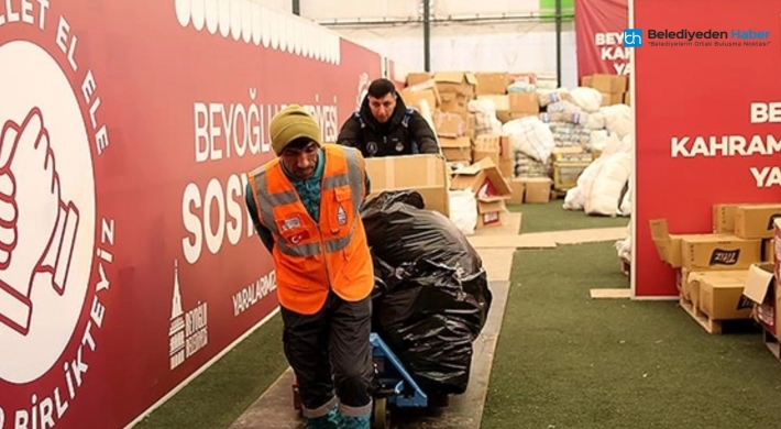 Depremlerin Merkez Üssü Kahramanmaraş’ta Beyoğlu Belediyesinin Yardımları Sürüyor