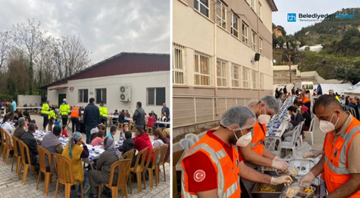 Kartal Belediyesi Deprem Bölgesi Hatay’da İftar Yemeği Vermeye Devam Ediyor