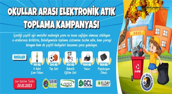 Kartal Belediyesi’nden Okullar Arası Elektronik Atık Toplama Kampanyası