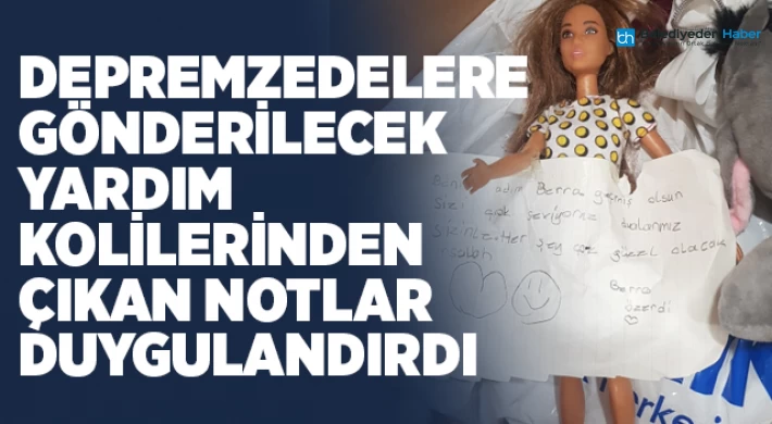 Kartal'da Yardım Kolilerinden Çıkan Notlar Duygulandırdı