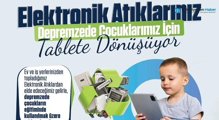 Tuzla Belediyesi’nden Deprem Bölgesindeki Çocuklar İçin Tablet Kampanyası