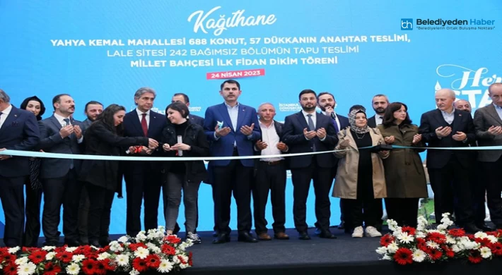 Bakan Kurum KÂğıthane’de Anahtar Ve Tapu Teslim Törenine Katıldı