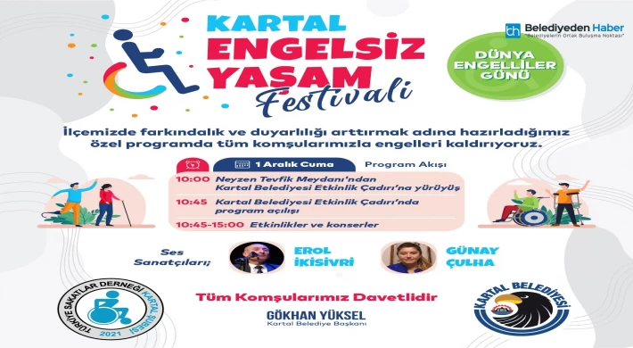 Kartal Belediyesi’nden ‘Engelsiz Yaşam Festivali’