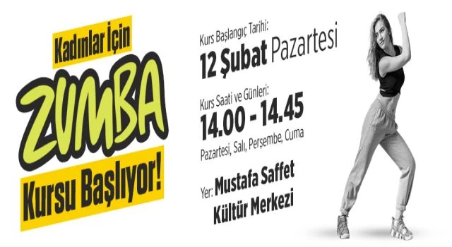 Ataşehir’de kadınlara özel ücretsiz zumba kursları başlıyor!