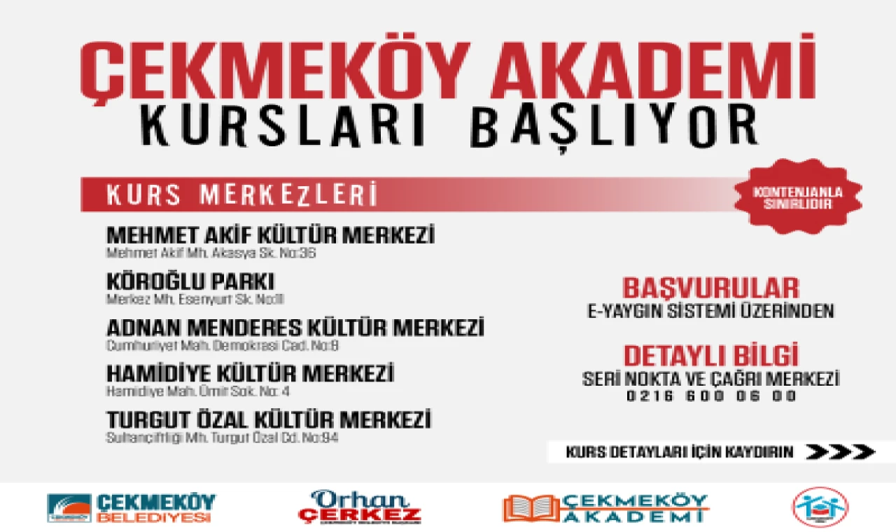 Çekmeköy Akademi yeni dönem kayıtları başladı