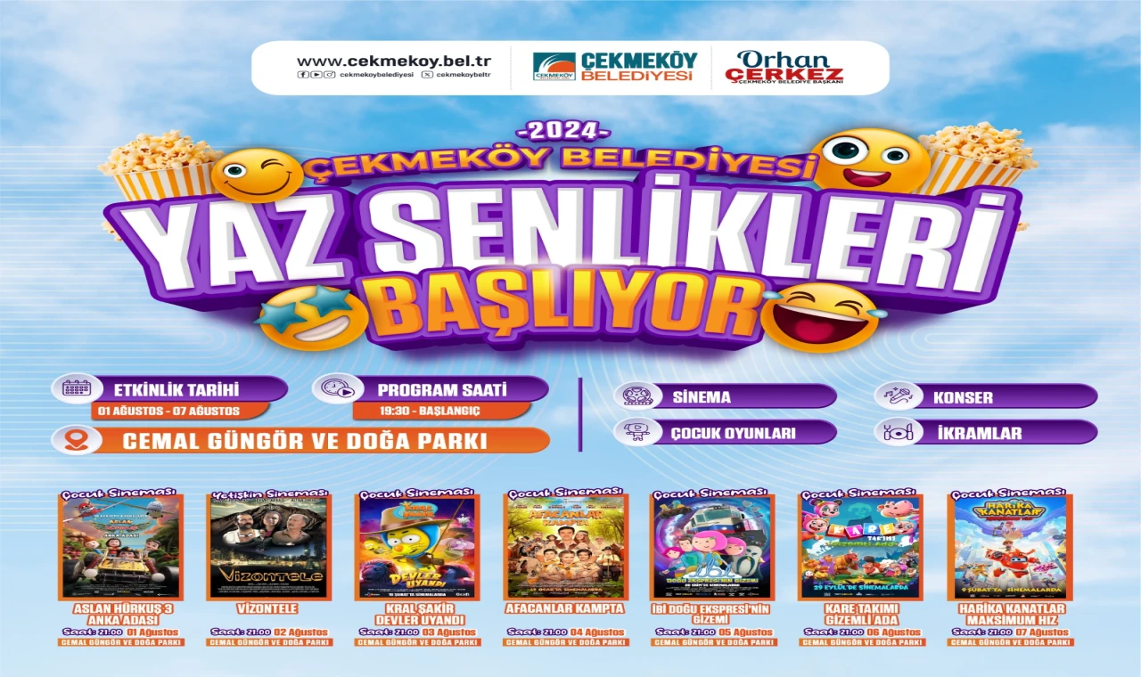 Çekmeköy'de Yaz Şenlikleri Başladı