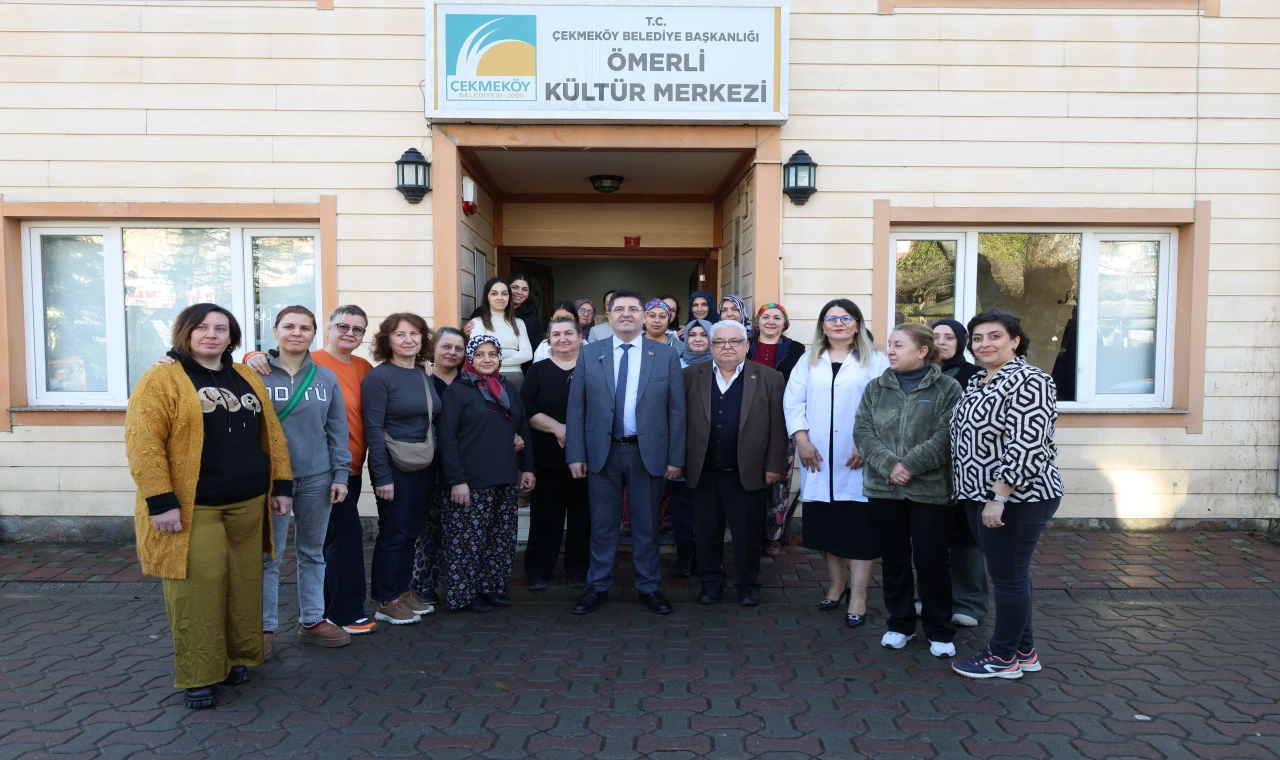 Başkan Çerkez, Çekmeköy Akademi'deki Giyim Kursunu ziyaret etti