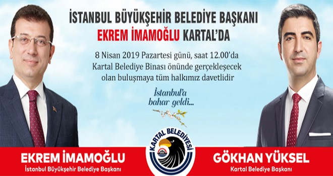 İstanbul Büyükşehir Belediye Başkanı Ekrem İmamoğlu Kartal’da