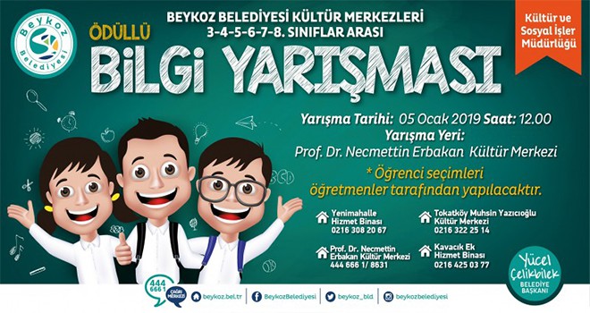 Kültür Merkezlerinde Bilgi Yarışması Heyecanı