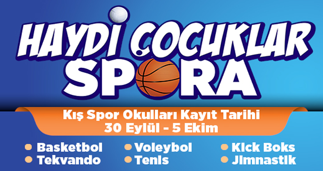 Ataşehir'de Kış Geliyor Spor Okulları Başlıyor