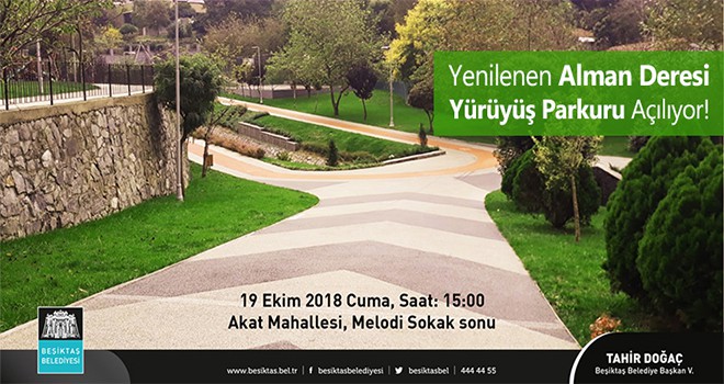 Yenilenen Alman Deresi Yürüyüş Parkuru Açılıyor!