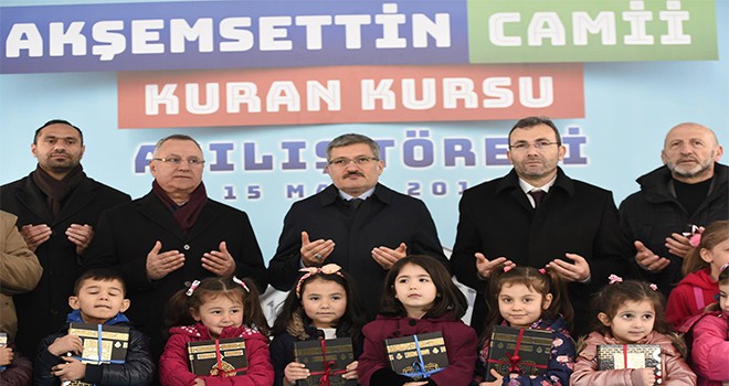 Akşemseddin Camii Kur’an Kursu Hizmete Girdi