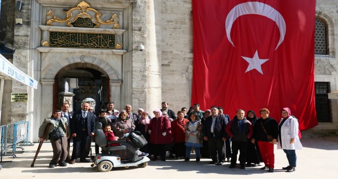 Engelliler Eyüp Camii'nde buluştu