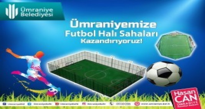 Ümraniye Belediyesi’nden Çocuklara Mini Futbol Sahası