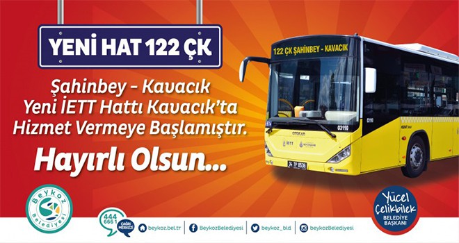 122 ÇK Kavacık-Çekmeköy-Şahinbey Seferlere Başladı