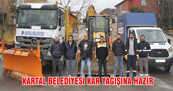 Kartal Belediyesi Kar Yağışına Hazır