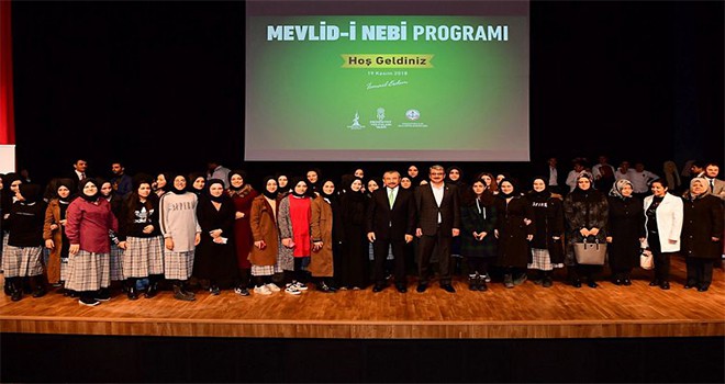 Mevled-i Nebi Programı Recep Tayyip Erdoğan Kongre Merkezi’nde gerçekleşti.