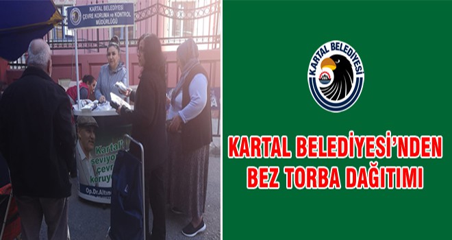 Kartal Belediyesi’nden Bez Torba Dağıtımı