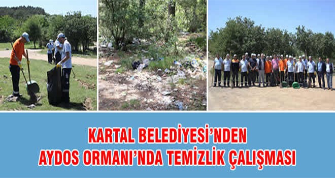 Kartal Belediyesi’nden Aydos Ormanı’nda Temizlik Çalışması