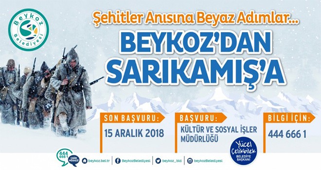 Beykoz’dan Sarıkamış’a Beyaz Adımlar