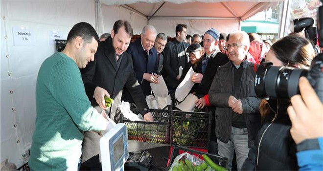 Bakan Albayrak Ve Başkan Uysal Üsküdar’da Tanzim Satış Noktasını Ziyaret Etti