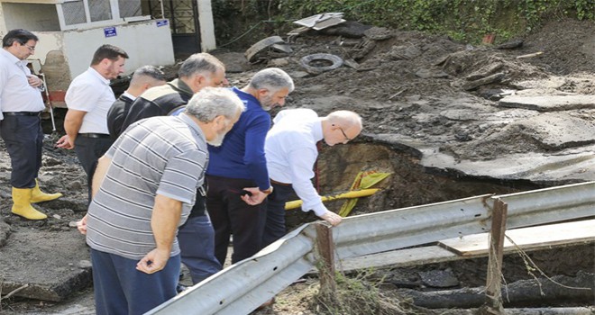 Başkan Çelikbilek Sel Mağdurlarını Ziyaret Etti