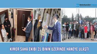 KİMER SAHA EKİBİ 35 BİNİN ÜZERİNDE HANEYE ULAŞTI