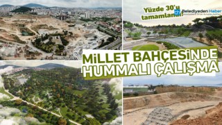 MİLLET BAHÇESİNDE HUMMALI ÇALIŞMA